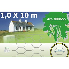 Žogs Hexagonāl 25*0,7MM 1,0*10M ZN